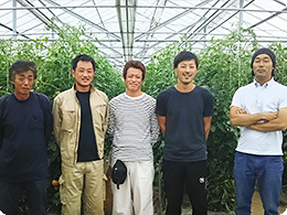 JA小松市施設園芸部会 特栽チームの皆さん